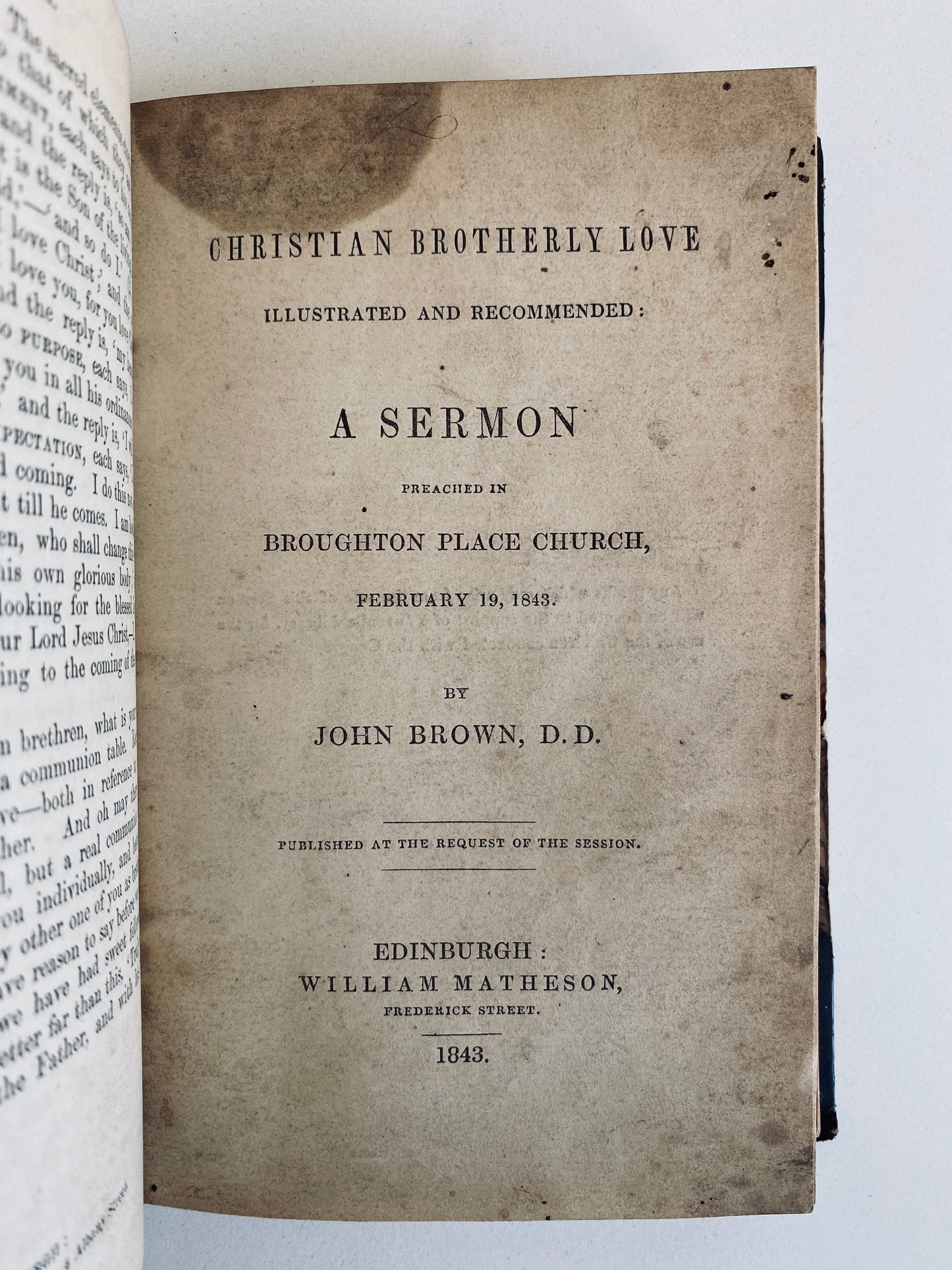 1840 M'CHEYNE / WILLIAM C. BURNS. Exceptionally Rare on the Dundee Revival of 1839!