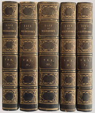 Load image into Gallery viewer, 1838 WILLIAM WILBERFORCE. First Edition Life of William Wilberforce - In Five Fine Leather Bindings.