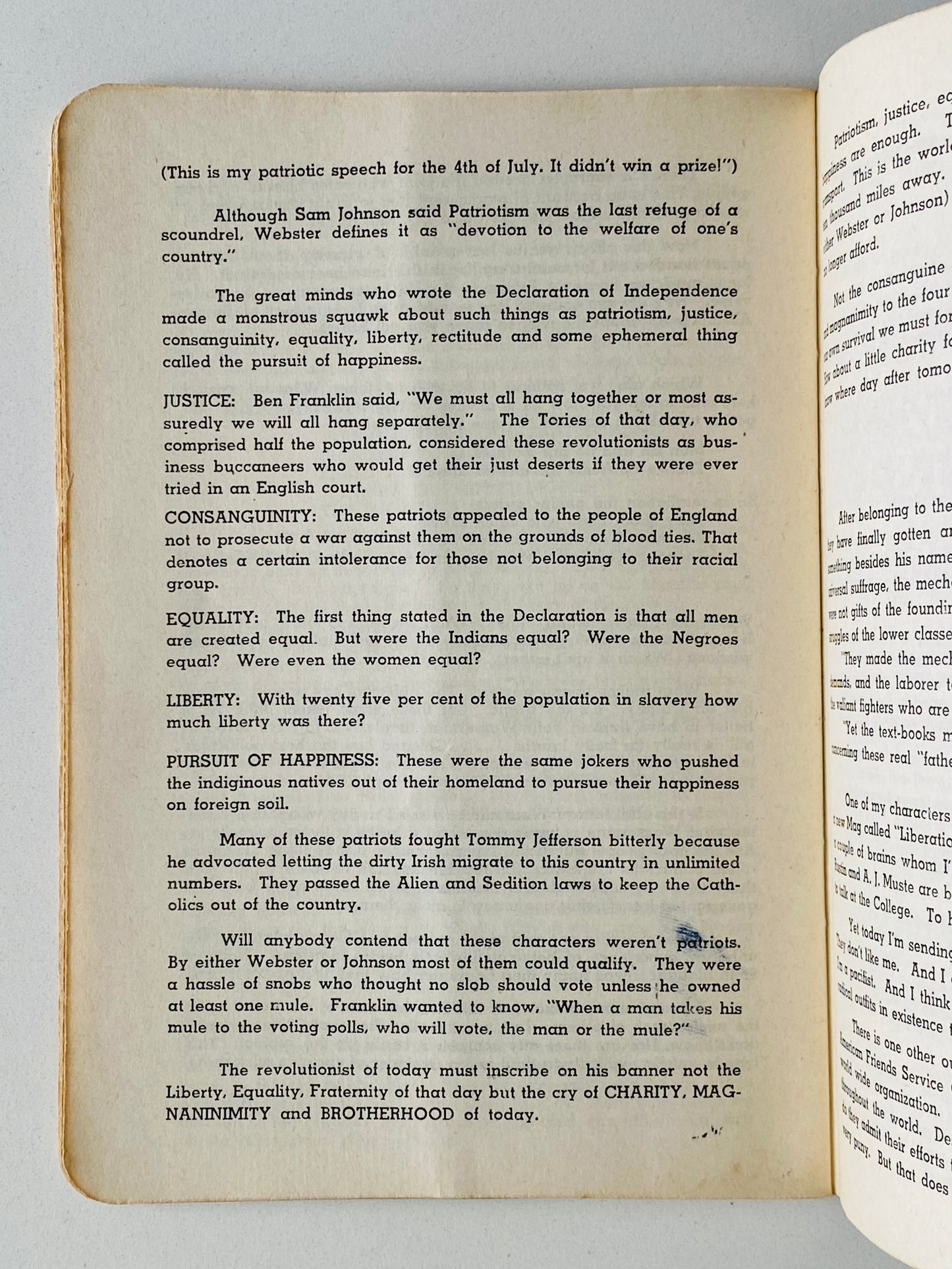 1950's SLIM BRUNDAGE. Ravings of a Manic Depressive. Rare Beatnik Philosopher and Soap-Boxer!