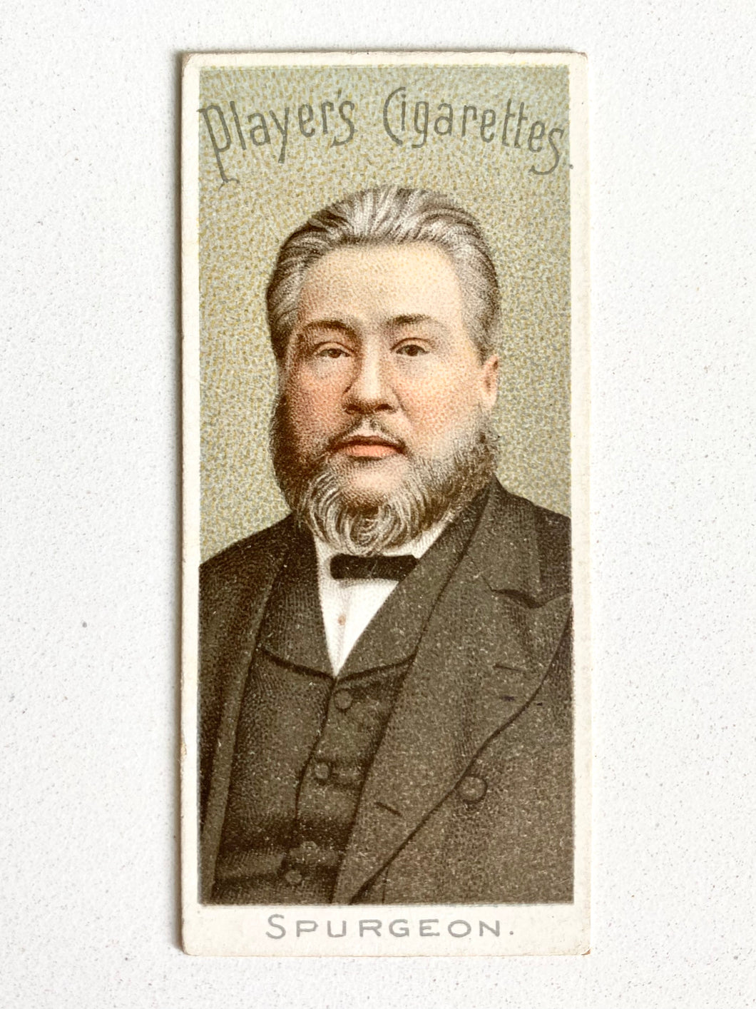c.1880's C. H. SPURGEON. Victorian Lithographed Cigarette Card on God's Gift of Tobacco!