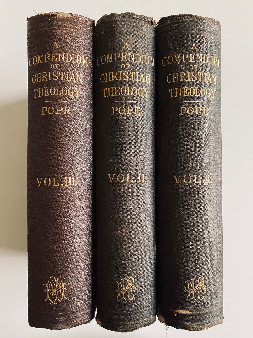 1880 W. B. POPE. Massive Three Volume Theological Defense of Methodist Doctrine of Holiness.