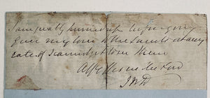 1862 JOHN NELSON DARBY. Rare Letter by Father of Premillennialism before Leaving for United States