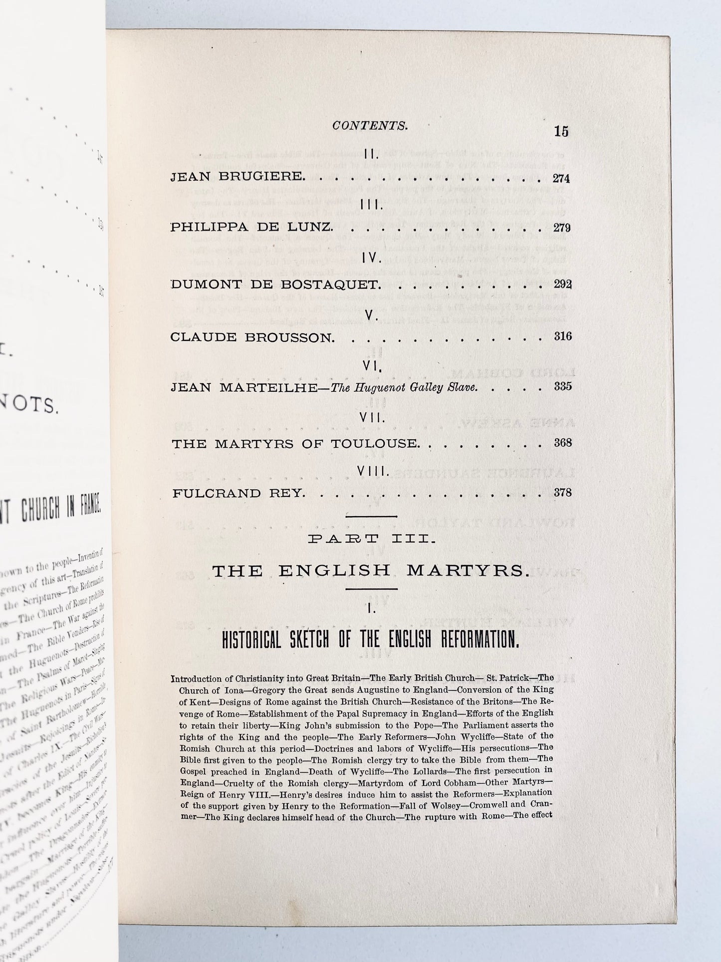 1873 JAMES D. McCABE. Sufferings of the Waldenses, Huguenots & Other Martyrs. Fine Binding & Illustrations.