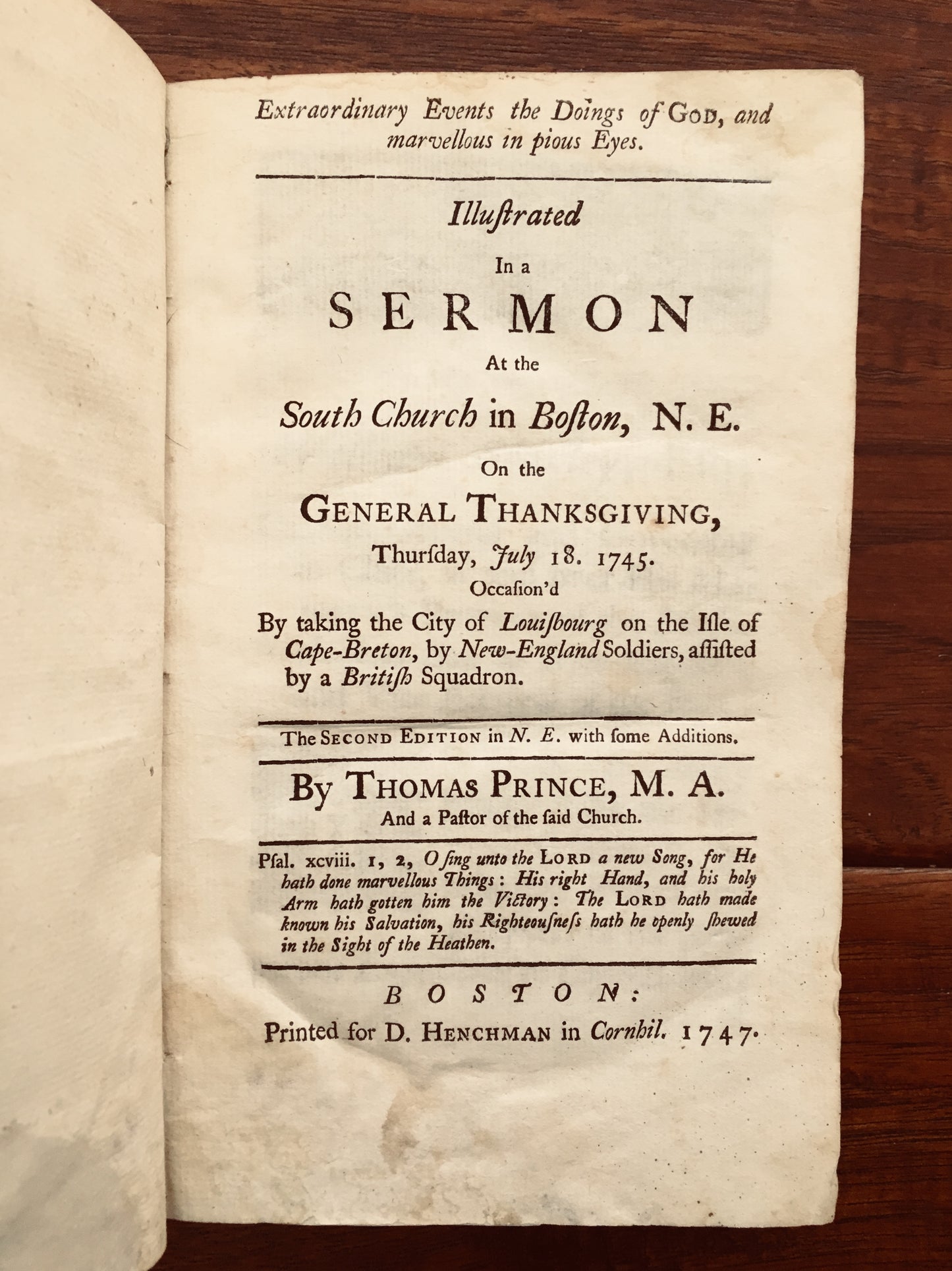 1747 JONATHAN MAYHEW &c. Colonial Sermons for Days of Thanksgiving. Rare American Revolutionary Works