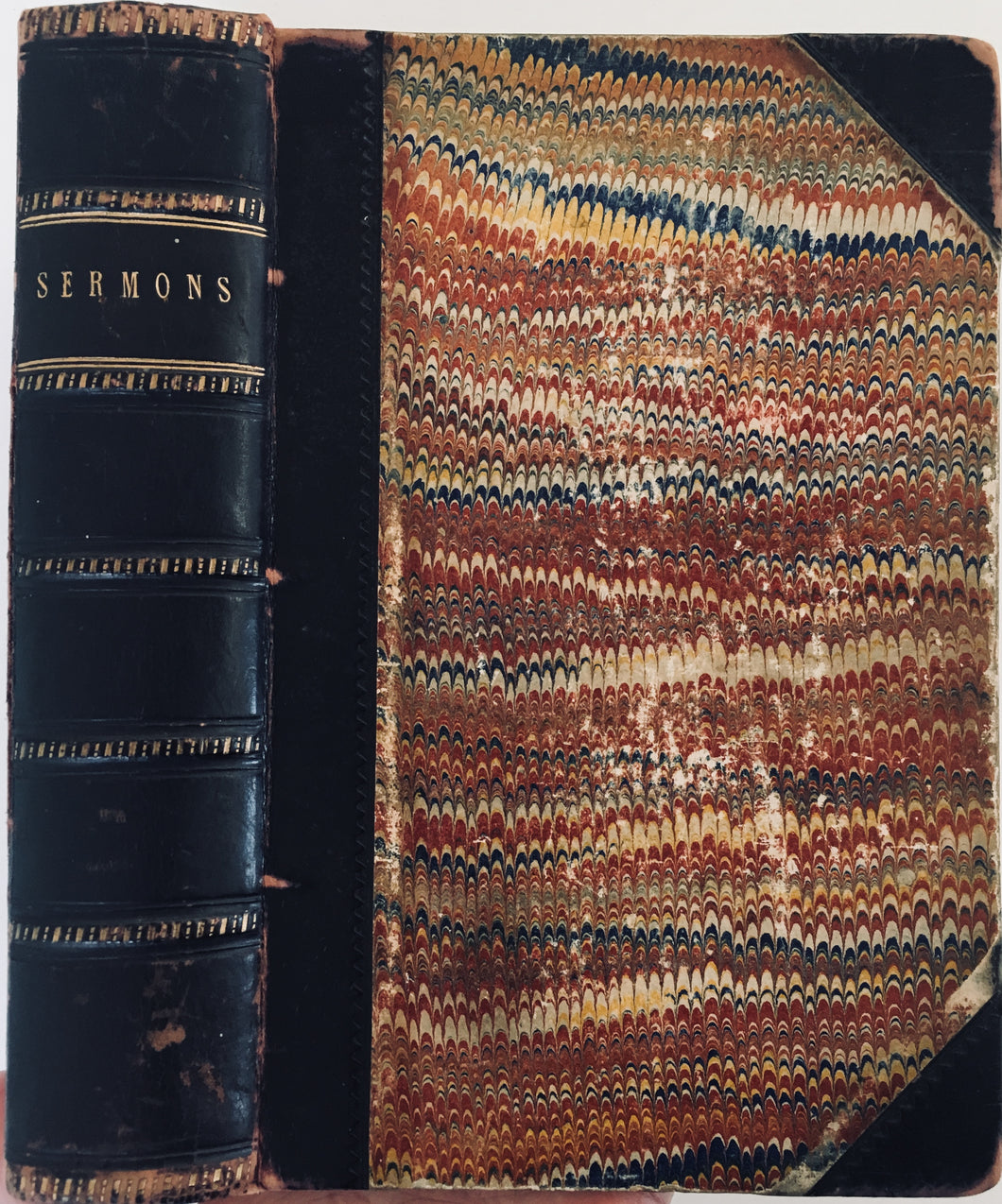 1850-70's C. H. SPURGEON &c. Fine Half Leather of Bound Sermons, Discourses, &c.