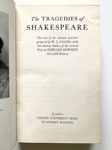 1940 WILLIAM SHAKESPEARE. The Works of William Shakespeare in Three Custom Leather Bindings.