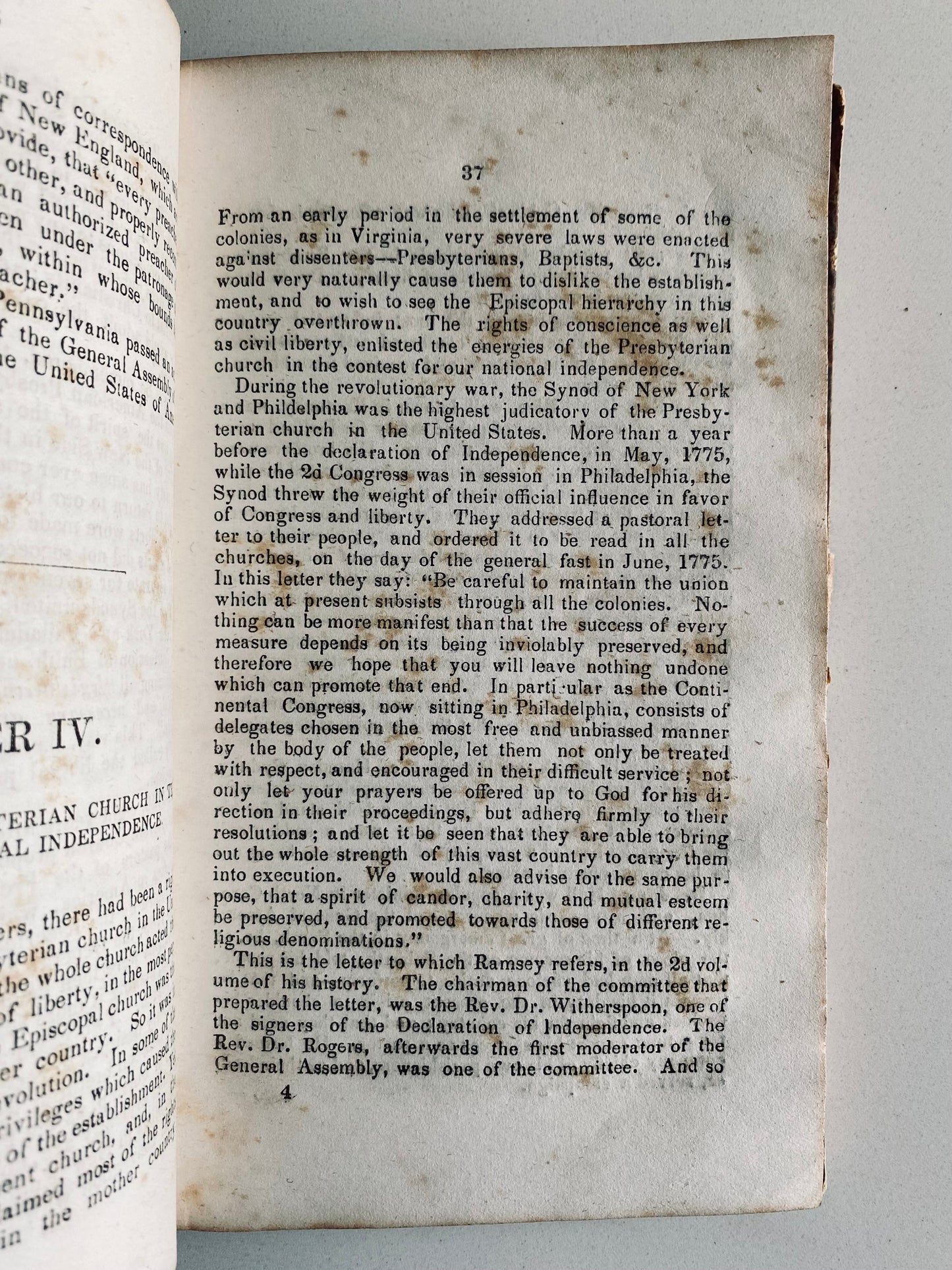 1843 PRESBYTERIAN. Rare History of Old School - New School Controvery from Whitefield to A. Barnes.