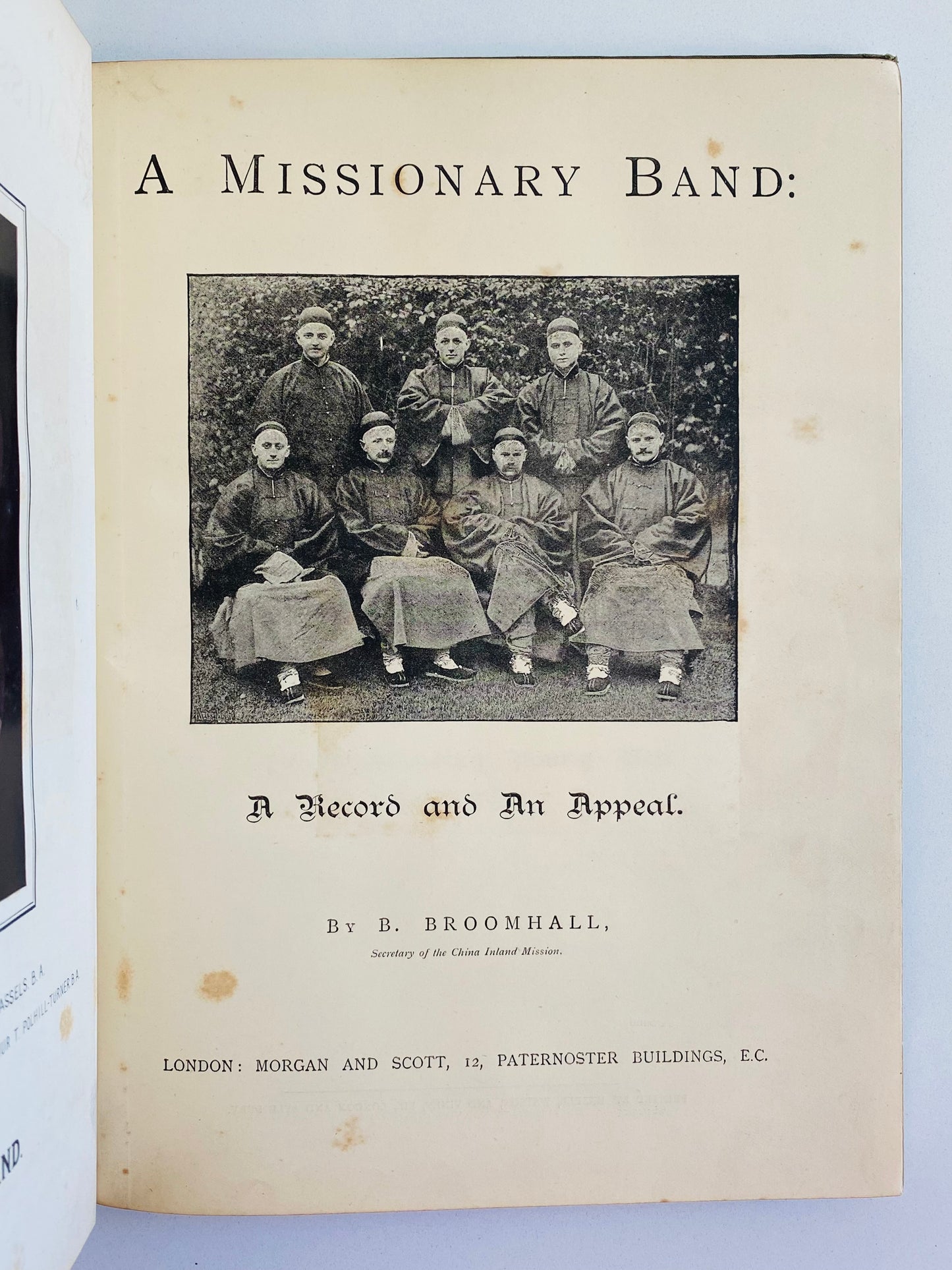 1886 HUDSON TAYLOR. A Missionary Band. First Edition History of the Cambridge Seven!