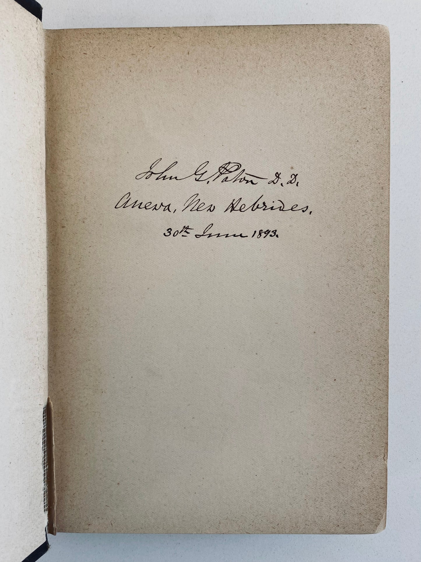 1889 JOHN G. PATON. Two Volume Biography + Autographed by Pioneer Missionary among Cannibals