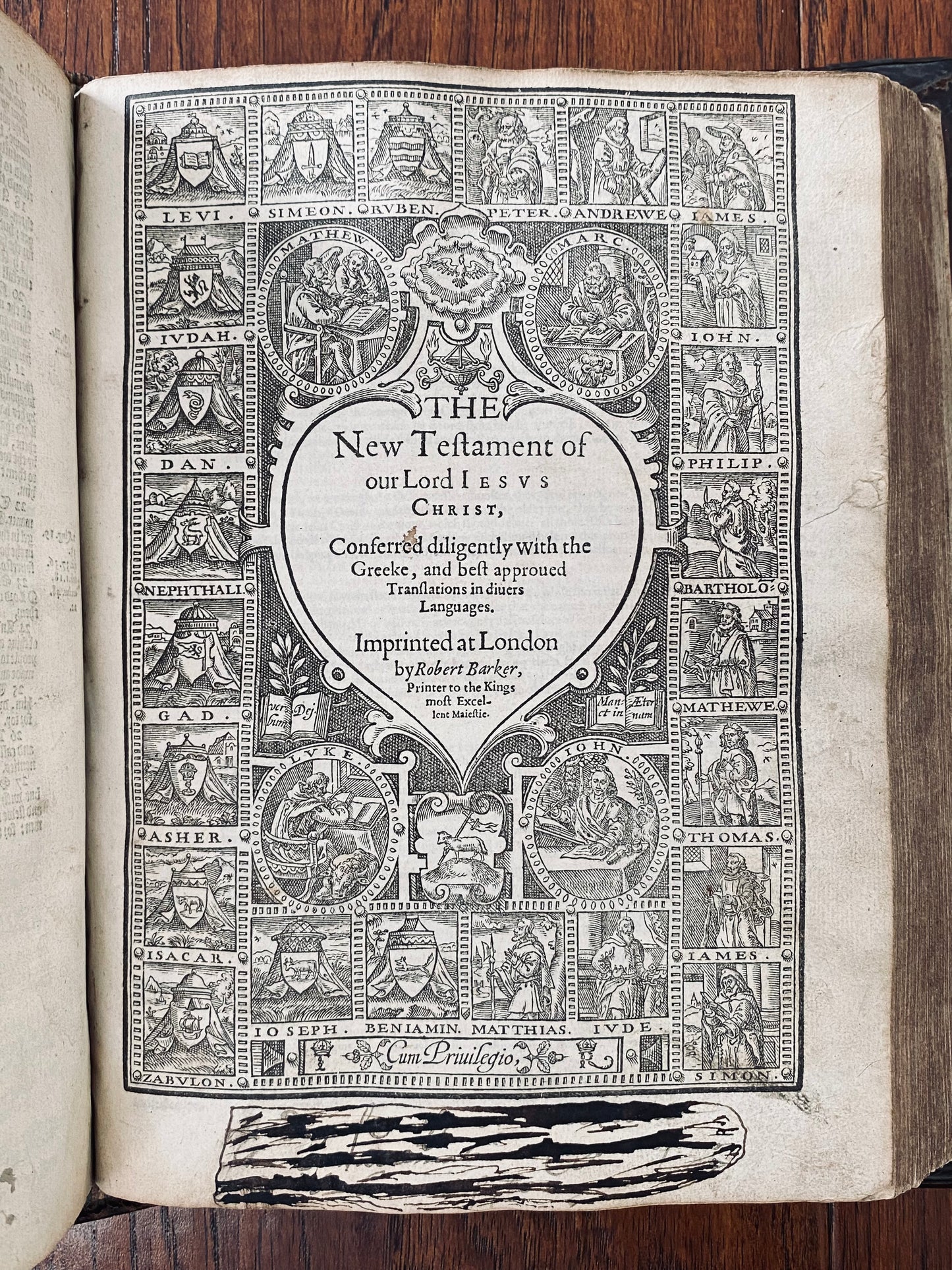 1607 GENEVA BIBLE. Fine Textually Complete Example in Bespoke 17th Century Binding with Tantalizing Provenance.