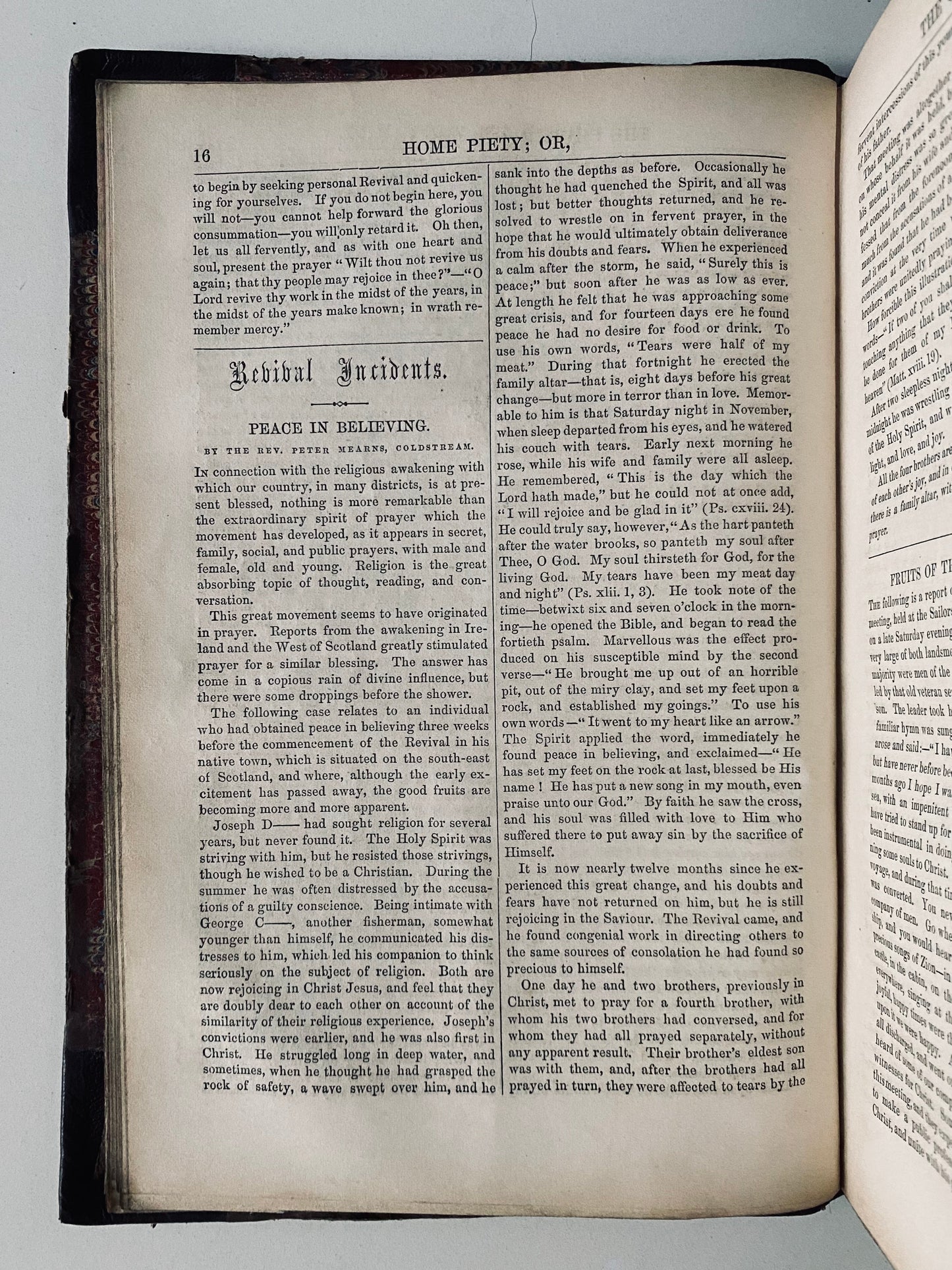 1860-61 HOME PIETY REVIVAL MAGAZINE. Superb 1859 Prayer Revival Periodical for the Family.