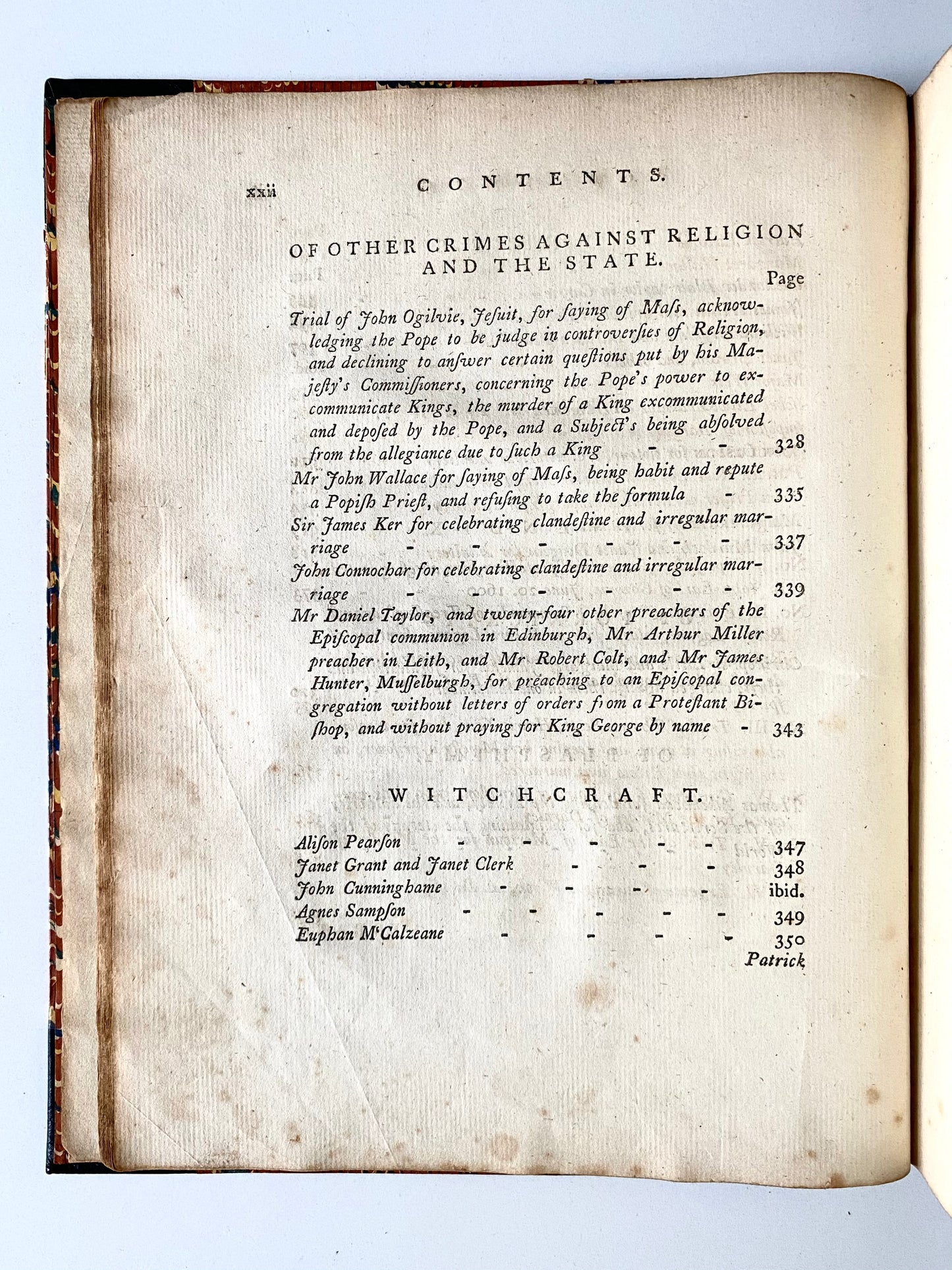 1785 RARE SCOTTISH. Scottish Trials for Witchcraft, Blasphemy, Incest, Adultery, Murder, and Piracy in Reformation Era Scotland!