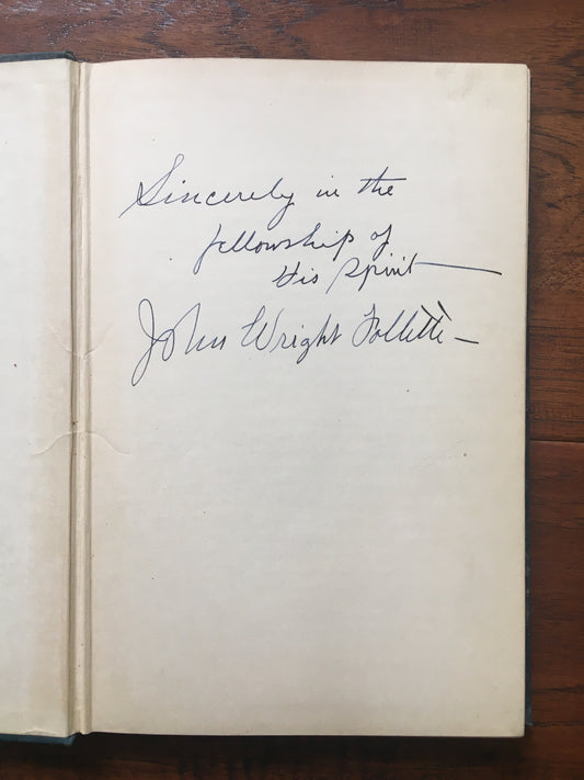 1936 JOHN WRIGHT FOLLETTE. Autographed Pentecostal Revivalist and Theologian. First Edition.