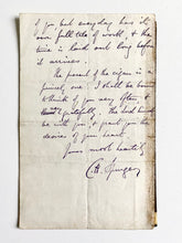 Load image into Gallery viewer, 1887 C. H. SPURGEON. Letter Thanking a Friend for a Fine Cigar! Fantastic Letter!