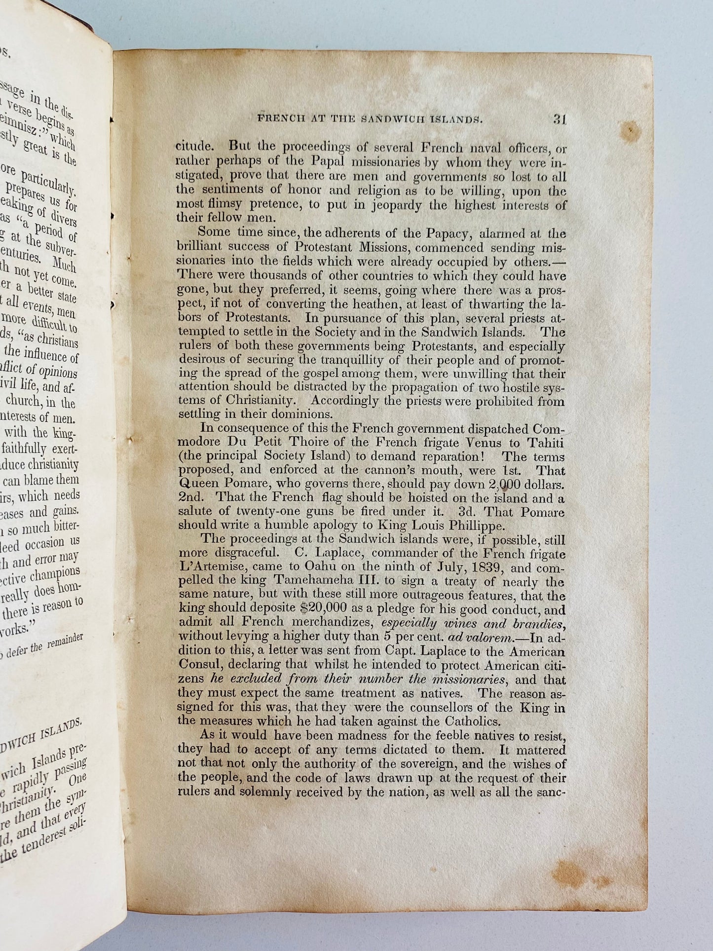 1842 REYNOLDS RELIGIOUS MAG. Martyrdom of John Williams, Politics & Pastors, Jewish Converts, & Hawaii