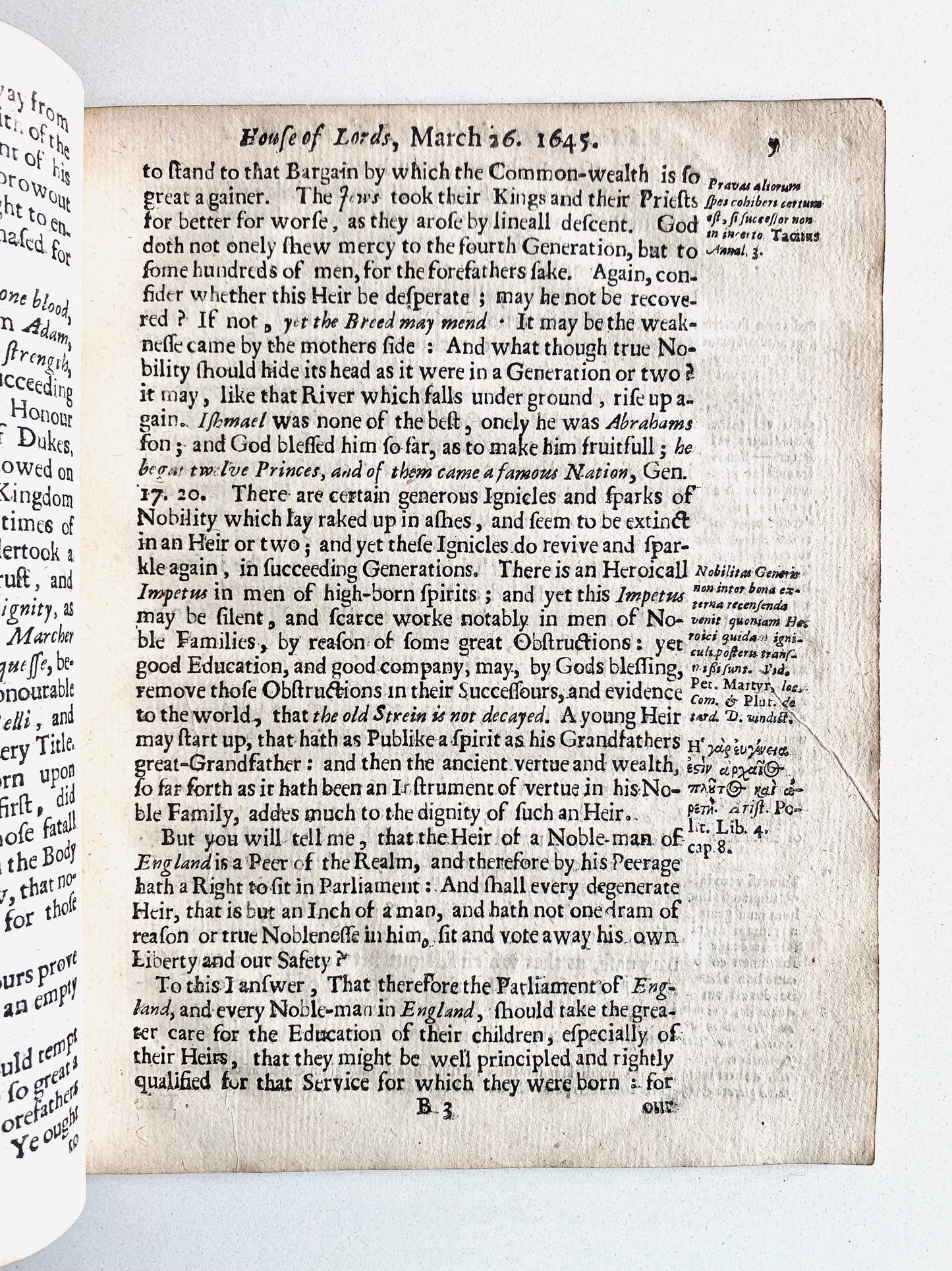 1645 FRANCIS CHEYNELL. The Man of Honour. A Rip-Roaring Sermon Against Popular Alignment with Christianity