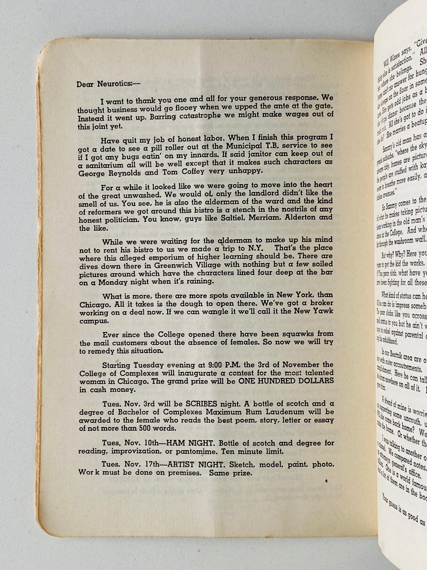 1950's SLIM BRUNDAGE. Ravings of a Manic Depressive. Rare Beatnik Philosopher and Soap-Boxer!