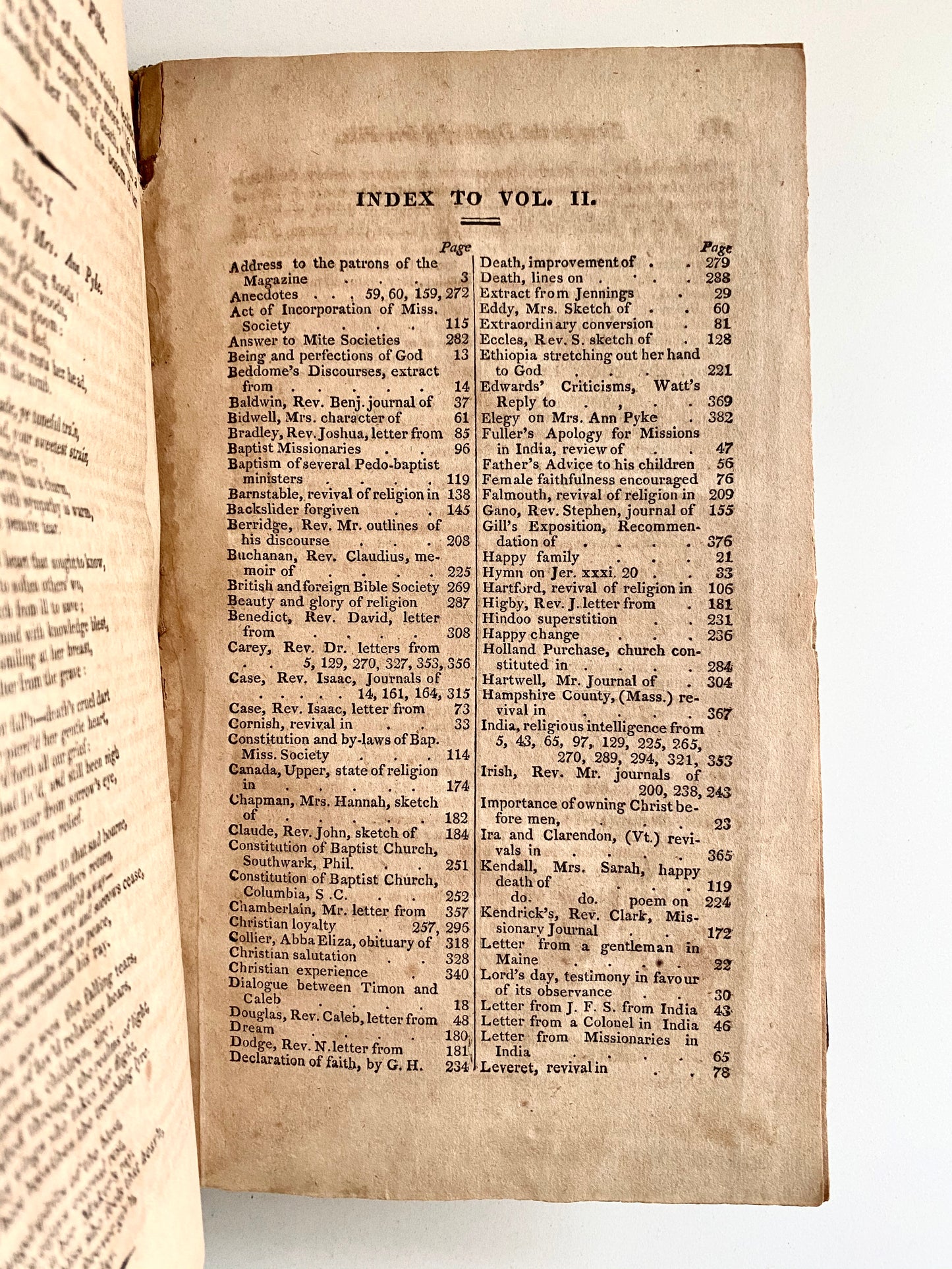 1808 MASSACHUSETTS BAPTIST MISSIONARY MAG. Rare on Missions, Revivals, William Carey, Black Baptist Churches &c