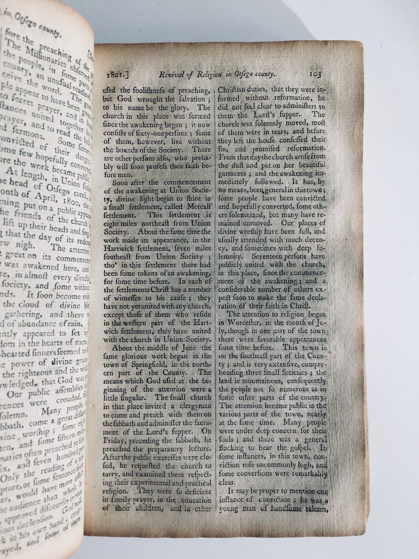 1801 CONNECTICUT EVANGELICAL MAGAZINE. Important Great Awakening Periodical w/ Revival Content