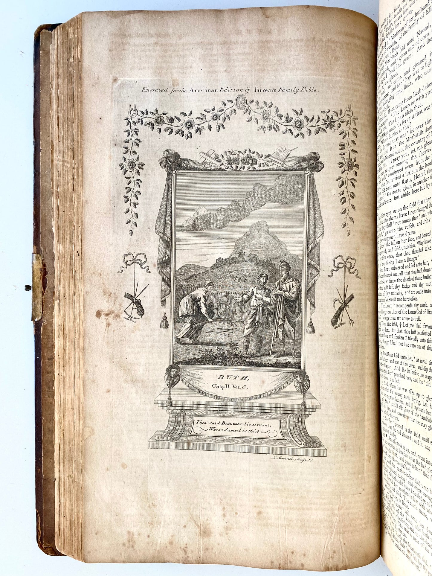 1792 HOLY BIBLE. George Washington Subscribed - First Bible Printed in New York. Beautiful Example.