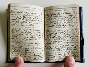 1872 INFANT DIARY. Charming Diary Kept For an Entire Year by 19-Month-Old Baby!