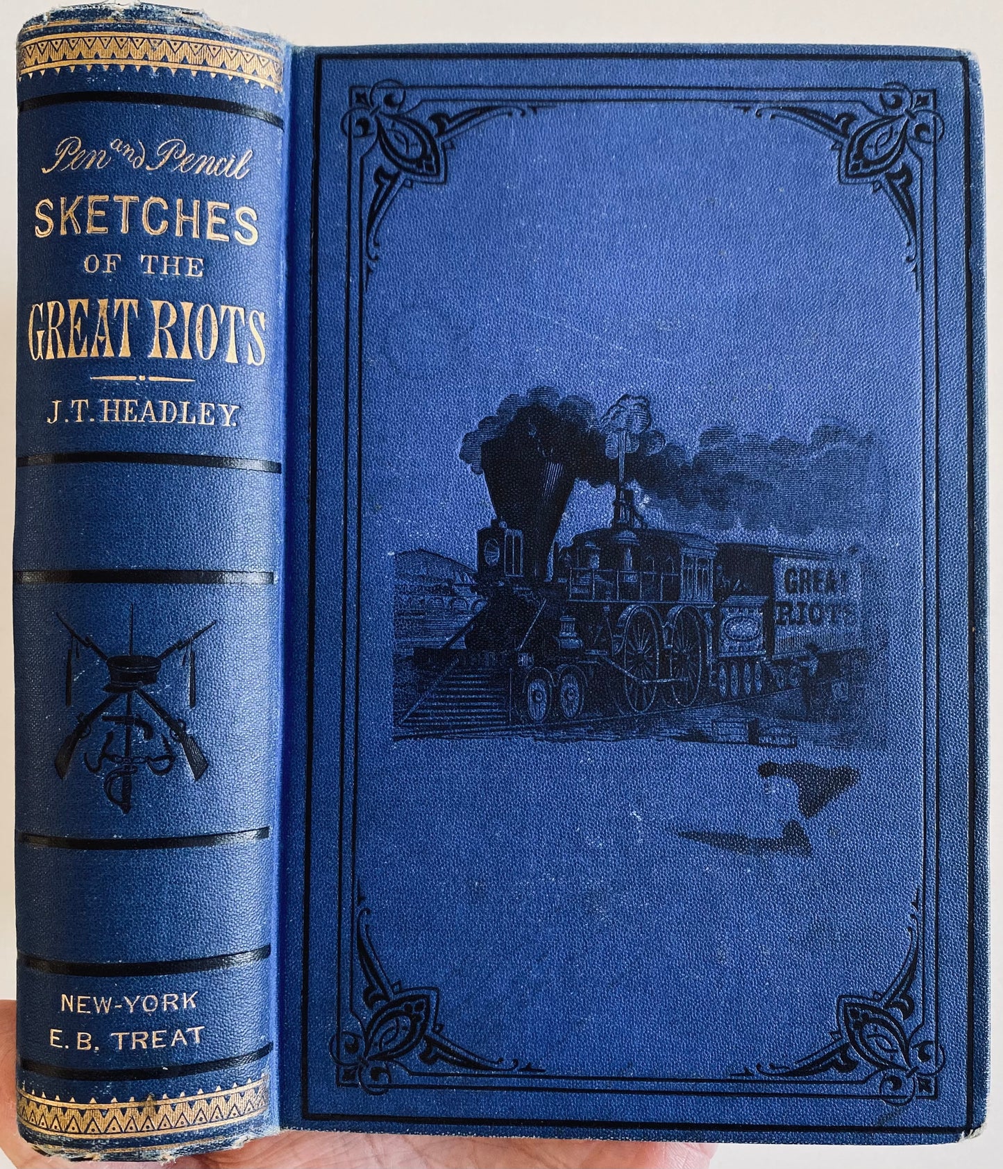 1882 J. T. HEADLEY. Great Read on the Negro Riots of 1712-1741 and the Abolition Riots of 1834-35.