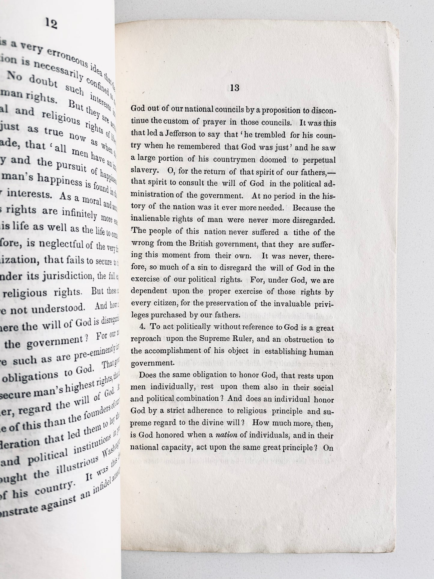 1846 J. C. WEBSTER. The Christian Minister and Politics. Blistering Against Compromising Heavenly Authority for Political Gain.