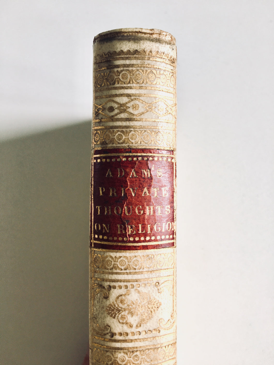1823 THOMAS ADAM. Private Thoughts on Religion. Devotional Classic Rec. by R. M. McCheyne