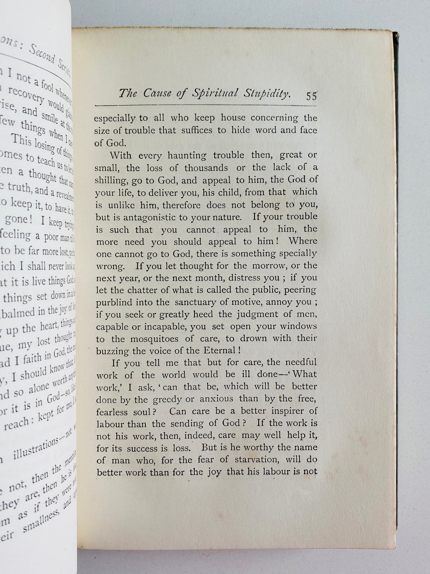 1889 GEORGE MACDONALD. Unspoken Sermons. Second Series. Nice Vintage Edition.