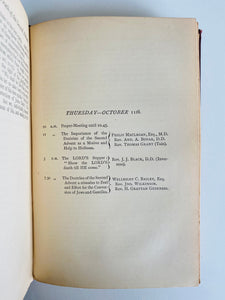1888 H. GRATTAN GUINNESS &c. Premillennial Eschatology Convention in Edinburgh, 1888. Rare!