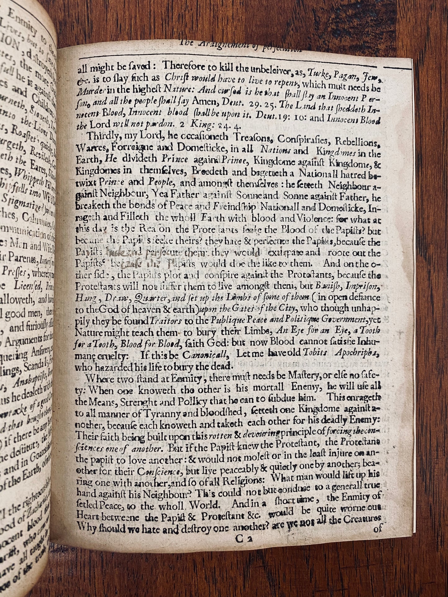 1645 RICHARD OVERTON. Baptist Friend of Roger Williams Argues for Religious Liberty. Satire!