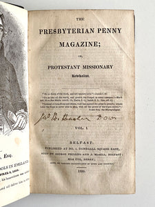 1835 IRISH PRESBYTERIAN REVIVALIST MAGAZINE. Revivals, Camp Meetings, Richard Baxter, Prayer Meetings, &c.