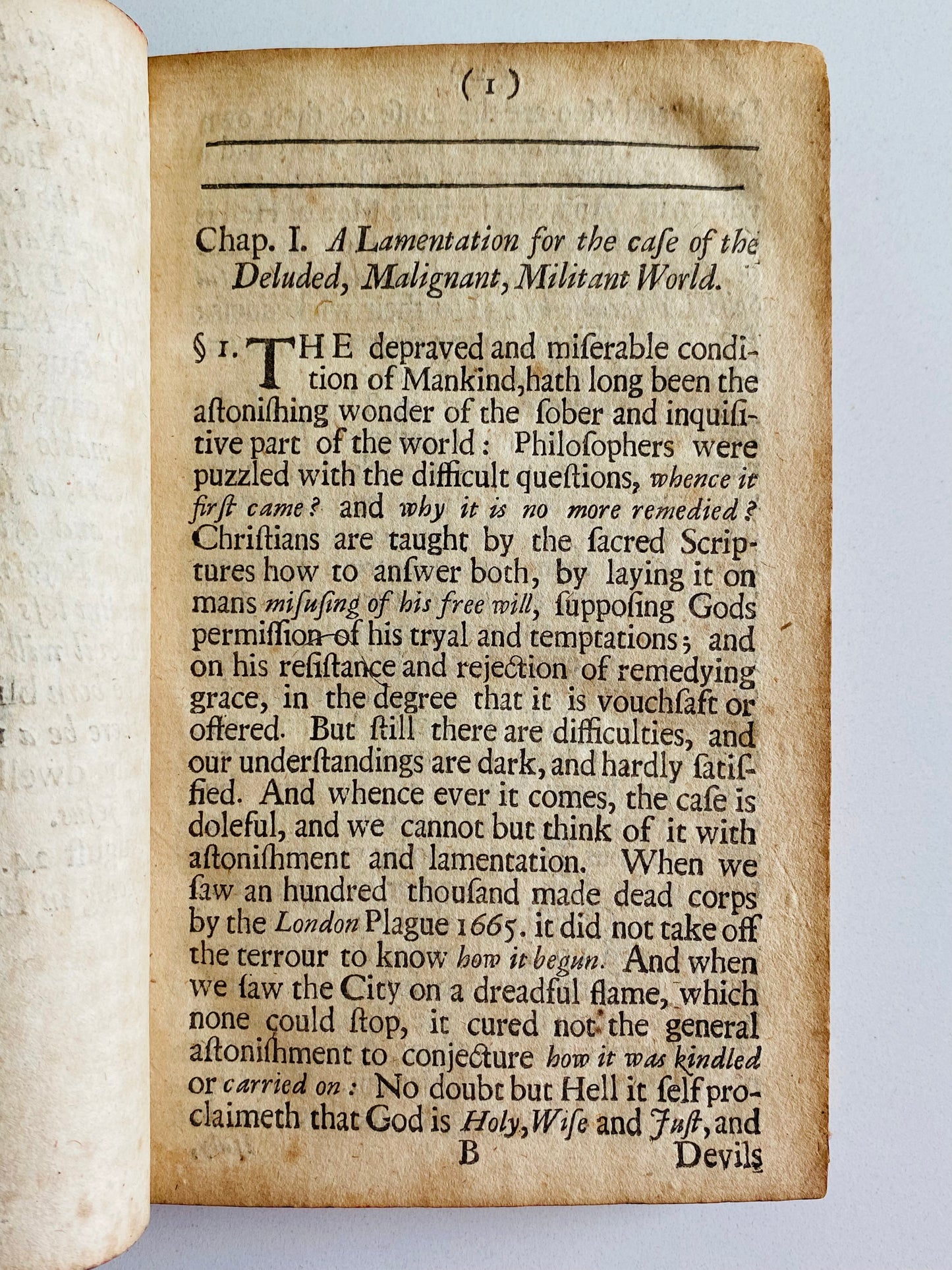 1689 RICHARD BAXTER. On the Evil of Anger and Malignity in Christians and Especially in Ministers!