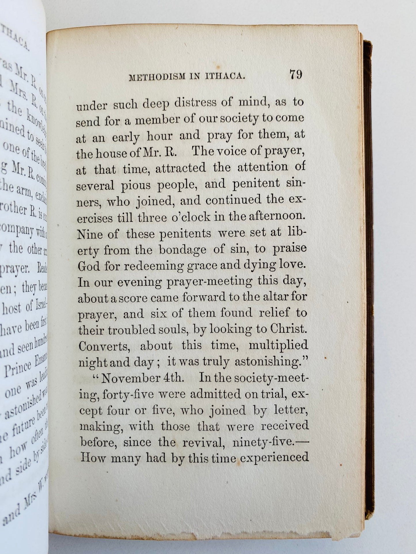 1852 C. D. BURRITT. Methodism in Ithaca, New York. Superb Second Great Awakening History + Mormon Background.