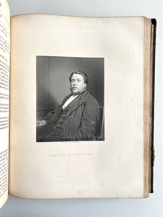 1878 C. H. SPURGEON / J. C. RYLE. The Home Preacher. Folio with Daily Readings and Engravings.