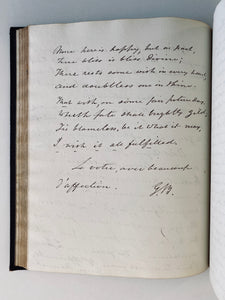 1824 AUTOGRAPH ALBUM. Missionaries, Divines, Hymn-Writers, &c. Unusually Good Content.
