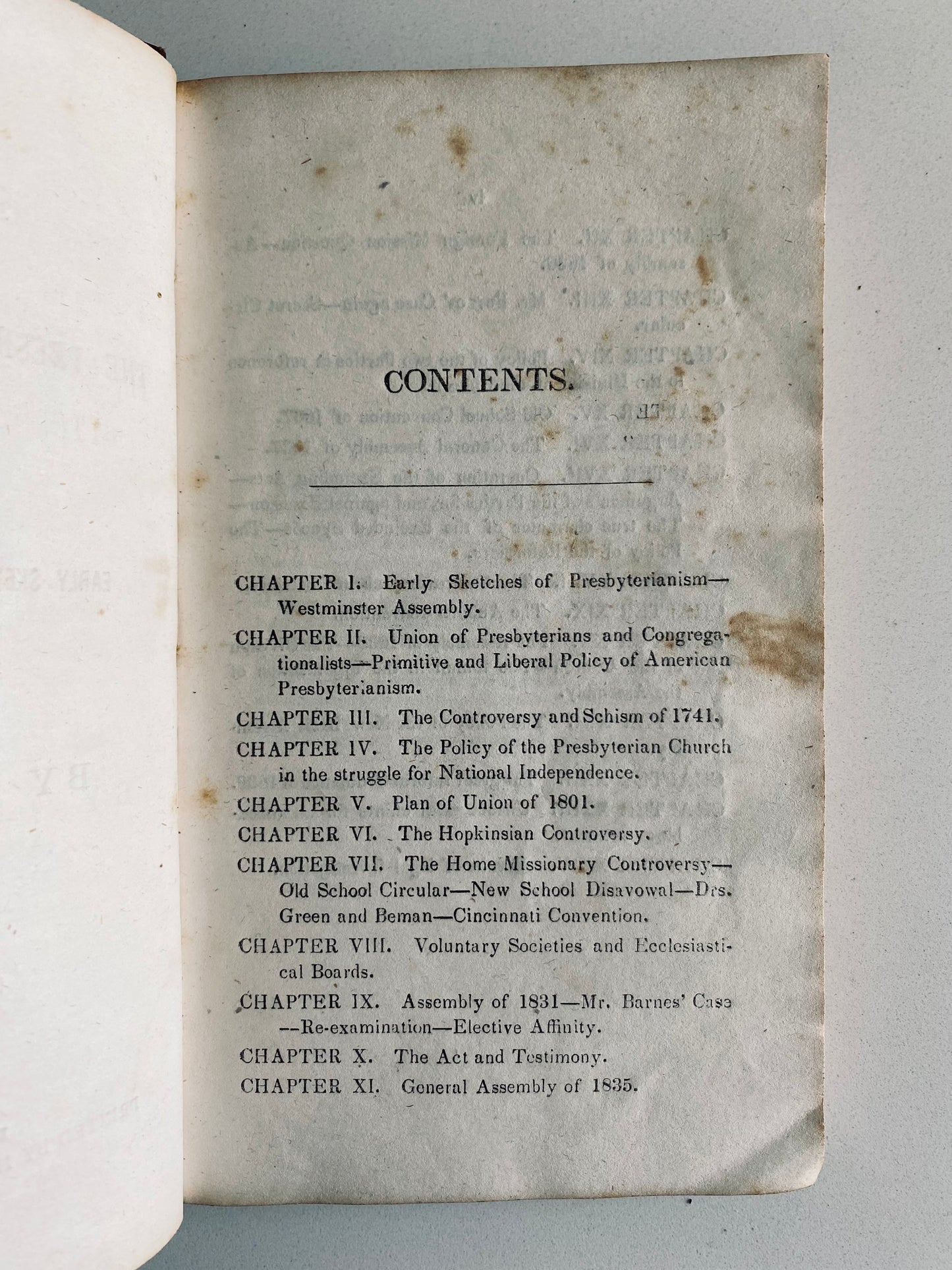 1843 PRESBYTERIAN. Rare History of Old School - New School Controvery from Whitefield to A. Barnes.