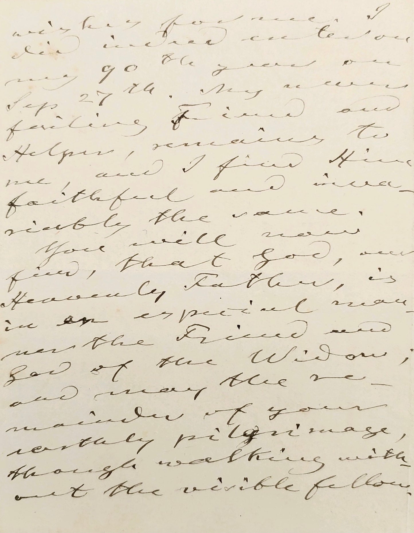 1894 GEORGE MULLER. Superb Three Page Autograph Letter on Jesus Presence During Grief