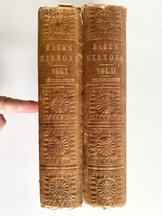 1851 AUGUSTUS WILLIAM HARE. Sermons to a Country Congregation - Two Volumes.