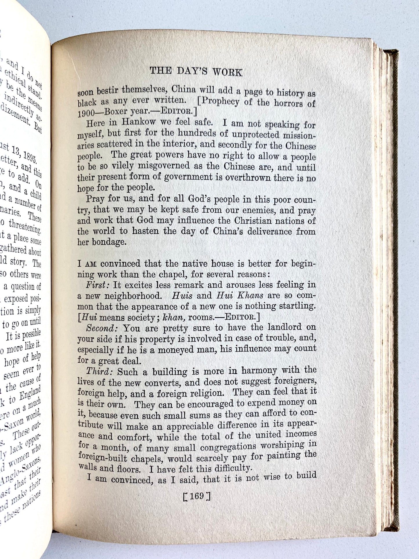 1913 JAMES ADDISON INGLE. Biography of First Bishop of Hankow, China. Boxer Rebellion, &c.