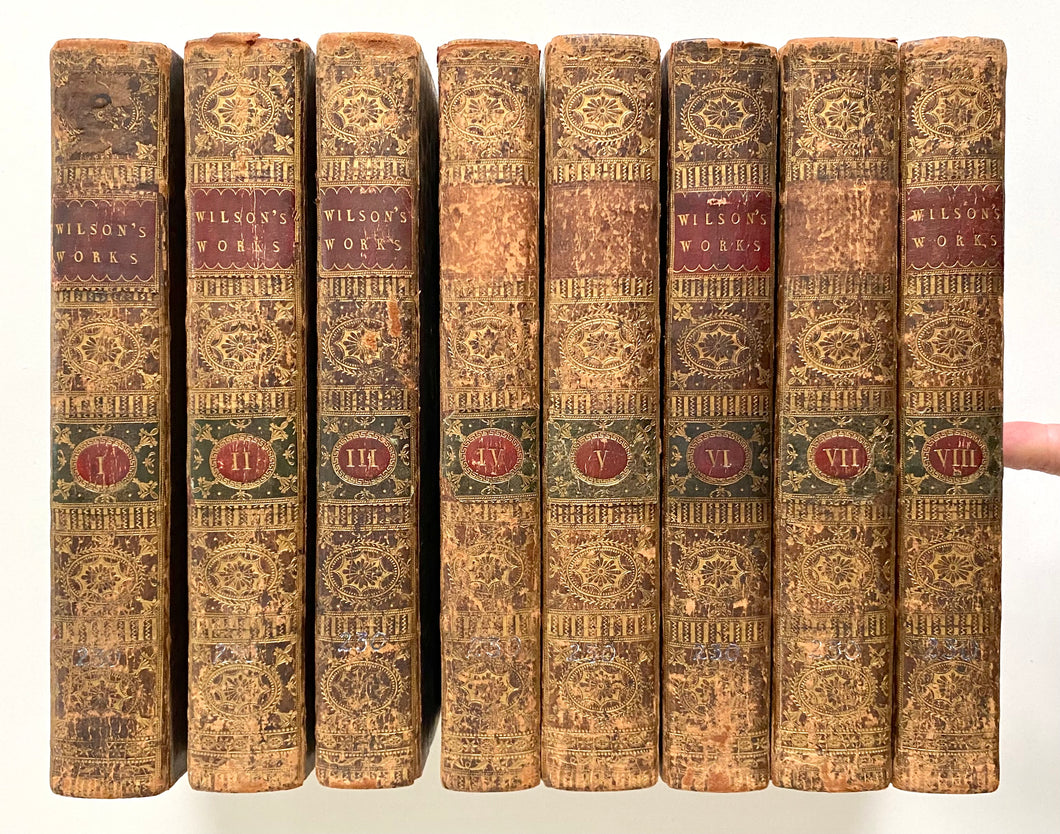 1782 THOMAS WILSON. 8 Volume Works of the 