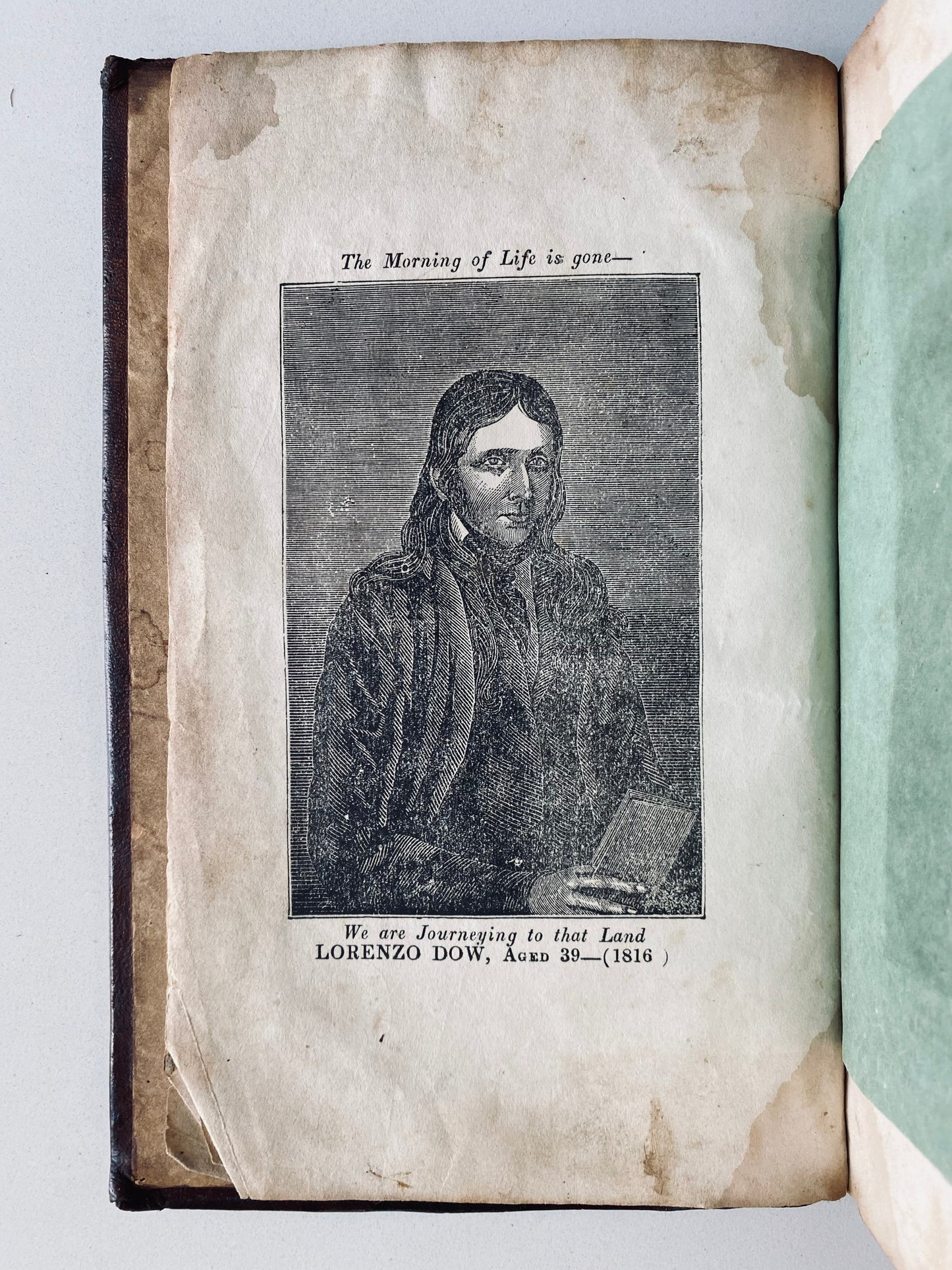 1848 LORENZO DOW. Bio & Writings of Revivalist, Camp-Meeting Preacher. Cane Ridge, Visions, Dreams, &c.