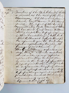 1813 METHODIST MANUSCRIPT. The History, Minutes, Slip Rents, &c of the Methodist Episcopal Church at Fort Ann, New York