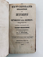 Load image into Gallery viewer, 1829 G. C. KELTON. Important Camp-Meeting &amp; Revival Hymnal. Very Rare!