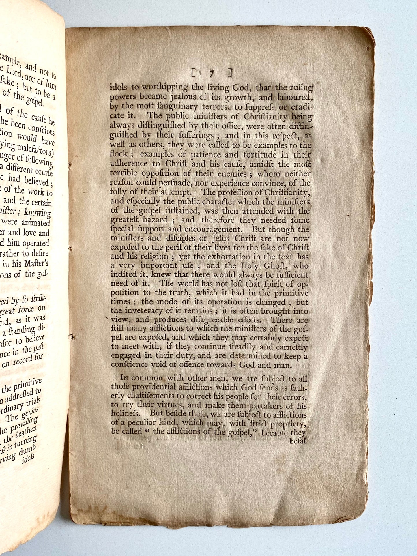 1796 JEREMY BELKNAP. The Afflictions of the Gospel - Sermon by American Revolution Chaplain.