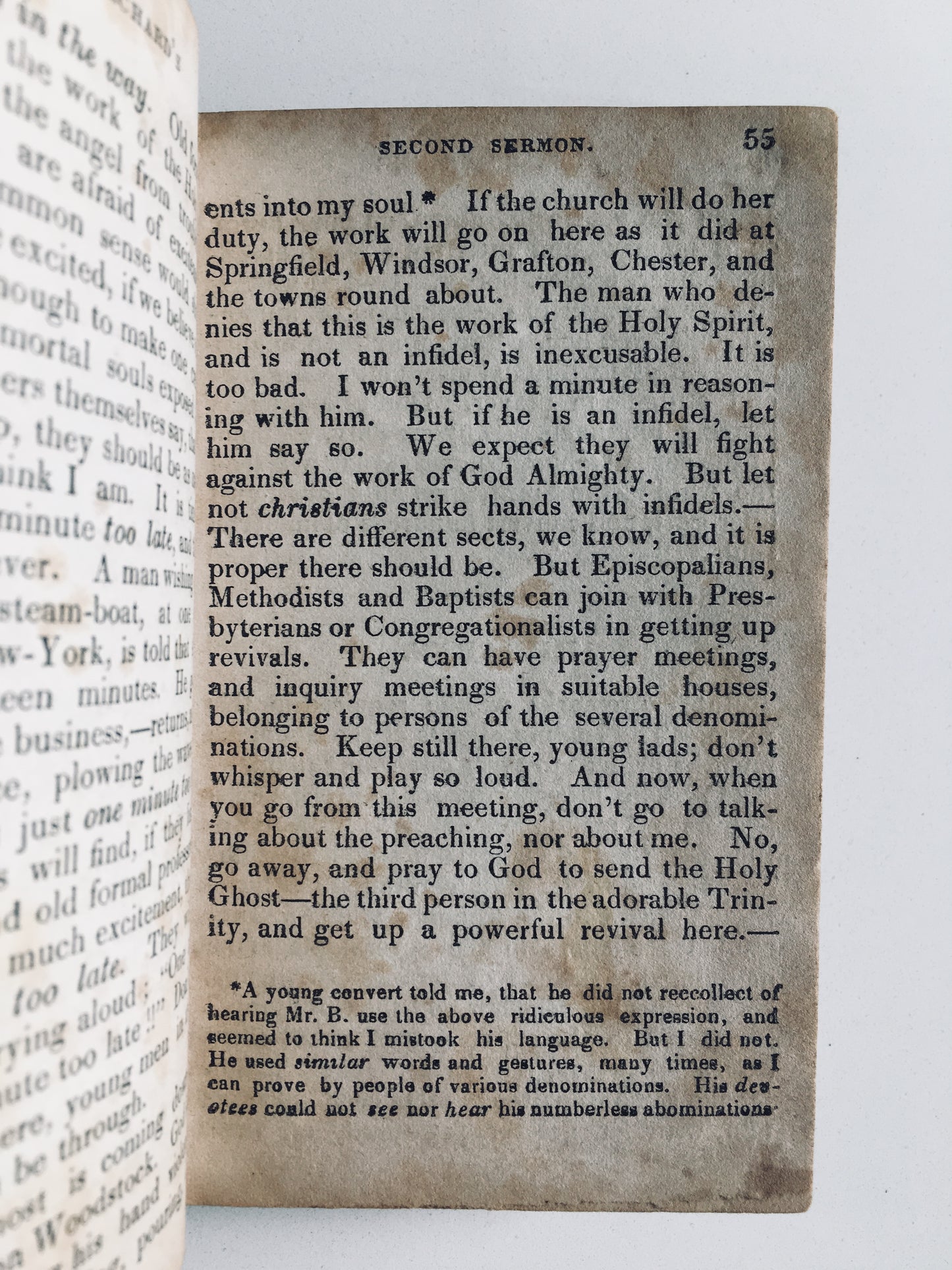 1835 JEDIDIAH BURCHARD. Critical of Radical Revivalist who Led Charles Finney to Christ. Rare