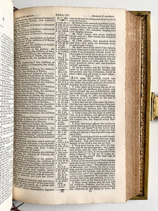 1870 POLYGLOT BIBLE. Superb Example in Fine Brass-clad Morocco with Gauffered Edges.