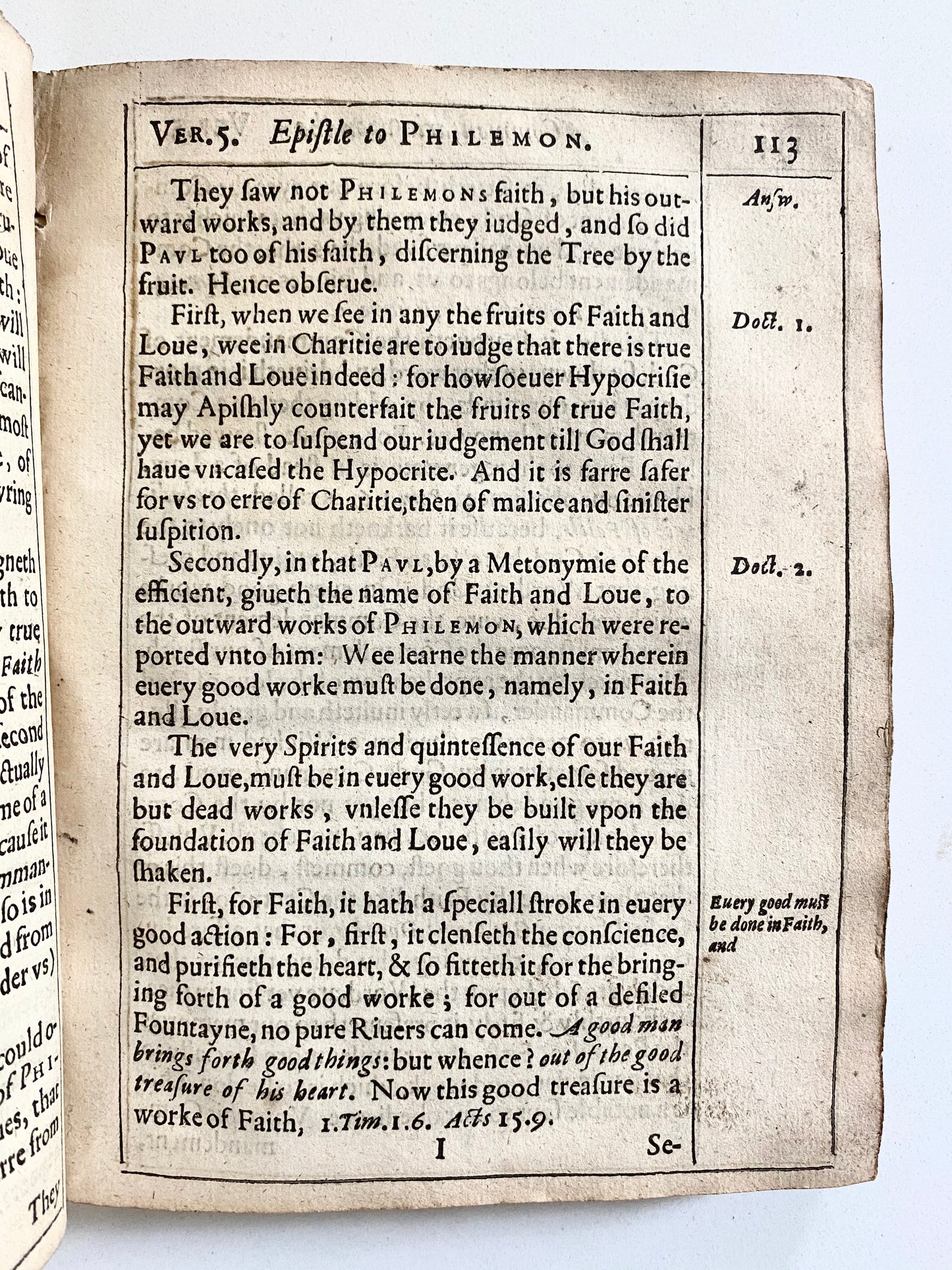 1618 DANIEL DYKE. Exposition of Philemon & The School of Affliction - Mayflower Provenance - Spurgeon Recommend!