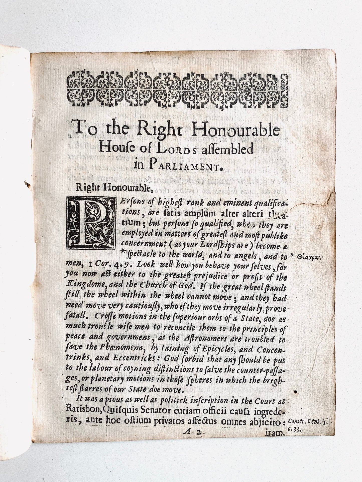 1644 HENRY WILKINSON. Christian Leaders Exhorted to Serve & Sacrifice during English Civil War.