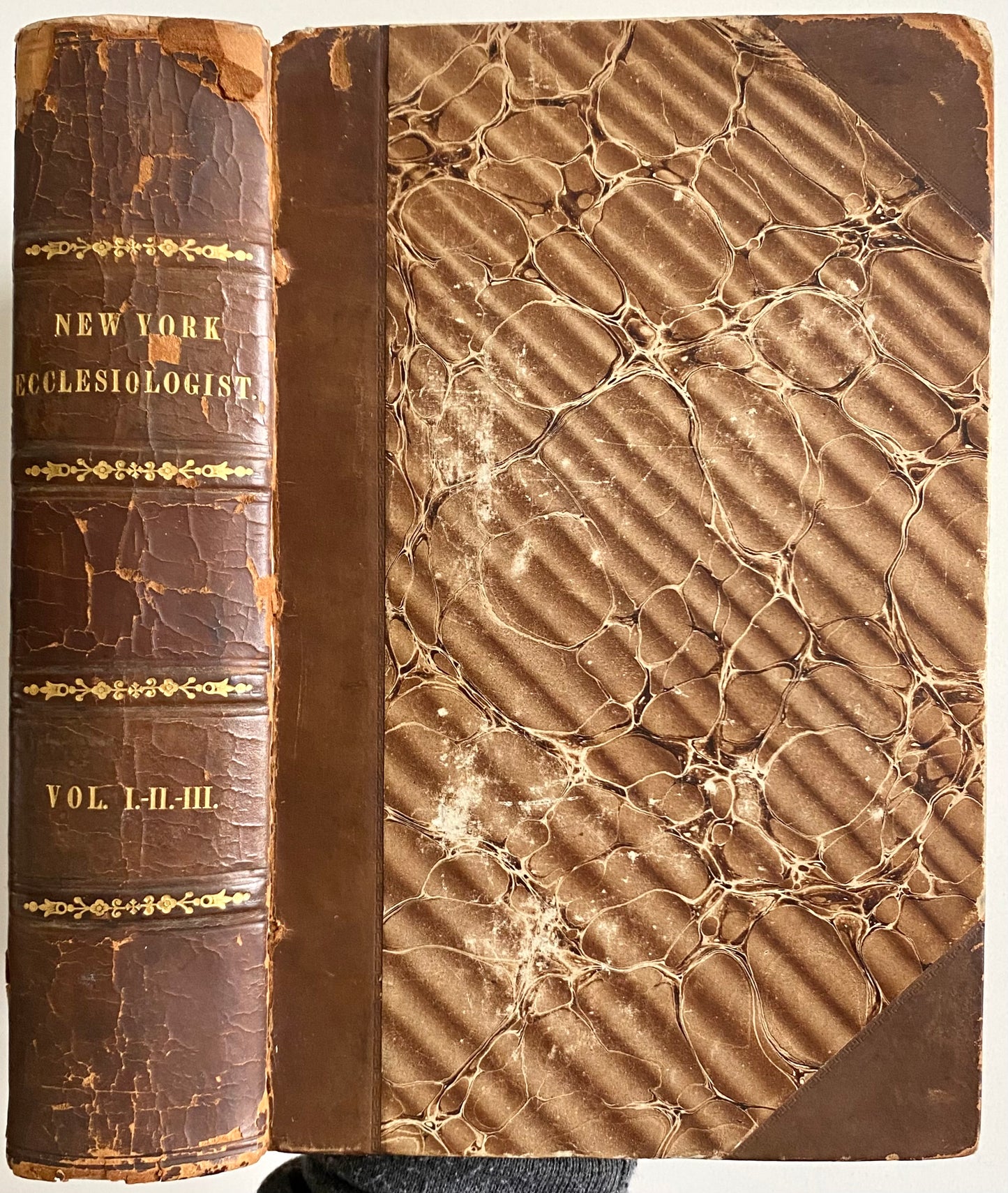 1848-1850 NEW-YORK ECCLESIOLOGIST. The First Architectural Magazine Published in America. Three Vols in One!